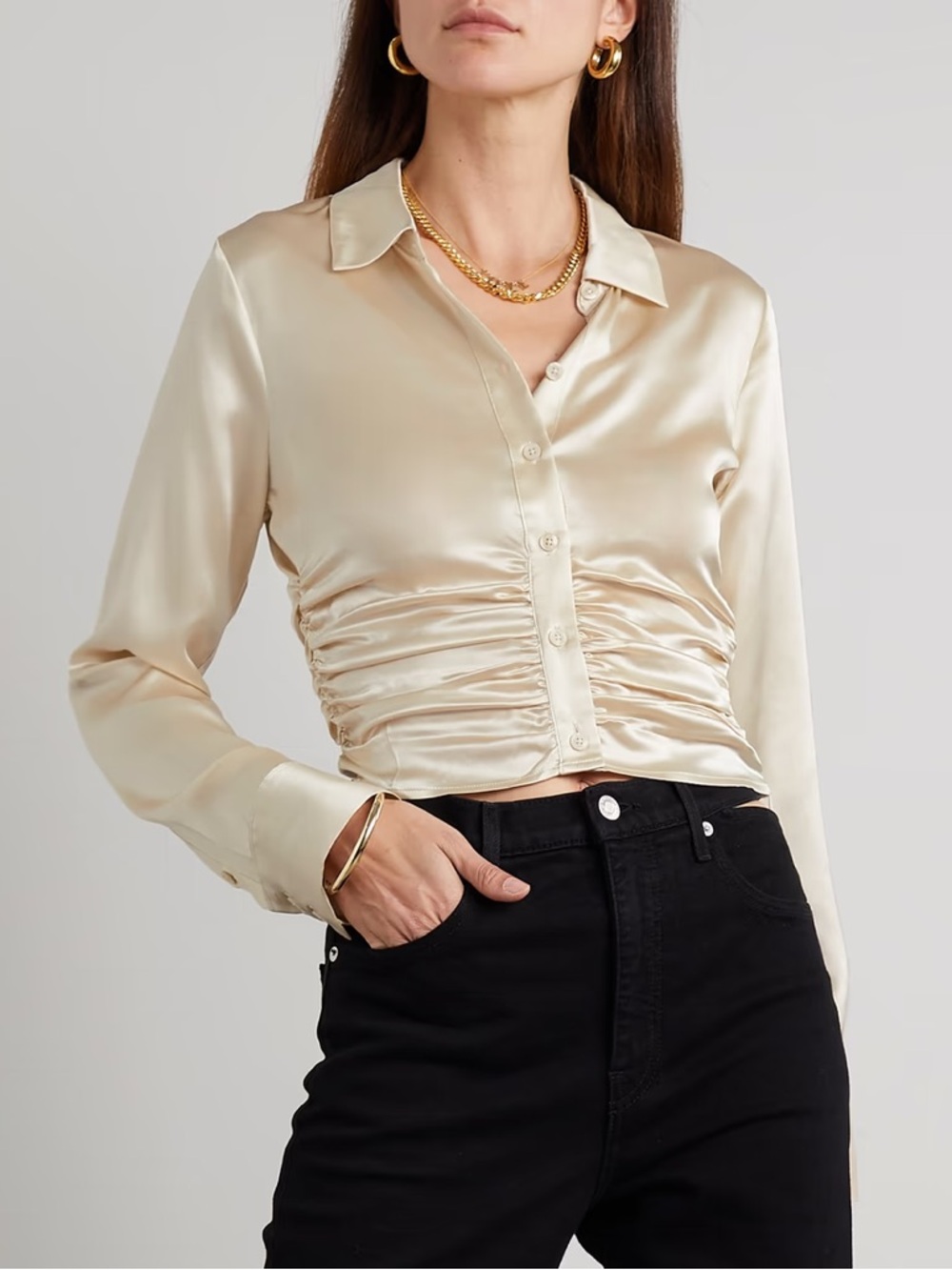 Reformation Kendall Silk Top Size 4